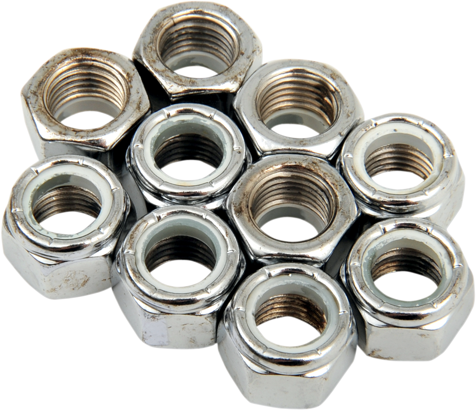 7/16-20 Chrome Nylon Nut