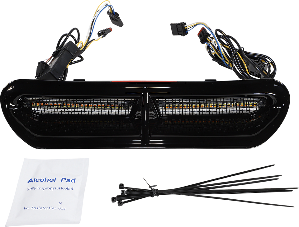 LED Vent Insert - Amber/White - Black w/ Black Mesh - Lutzka's Garage