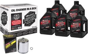Quick Change M8 Synthetic 20W-50 Oil Change Kit - Chrome Filter