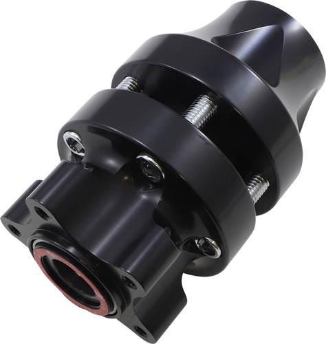 Hub - Single Disc - Front - Black - 08+ FLT - Lutzka's Garage