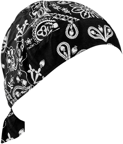 Road Hog Flydanna® Headwrap - Black Paisley - Lutzka's Garage
