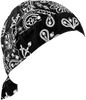 Road Hog Flydanna® Headwrap - Black Paisley - Lutzka's Garage