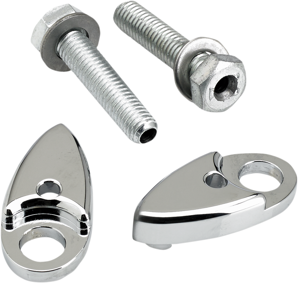 Adapter Plates - Dyna - Chrome - Lutzka's Garage