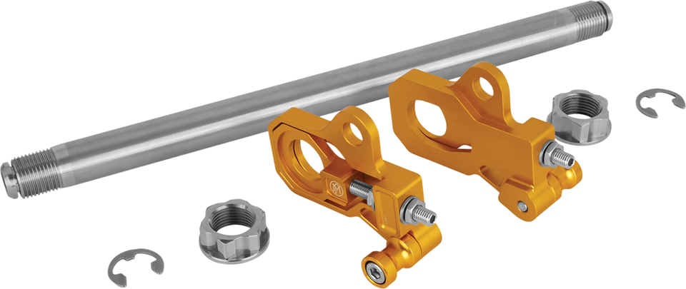 Axle Adjuster Kit - Gold - Rear - Lutzka's Garage