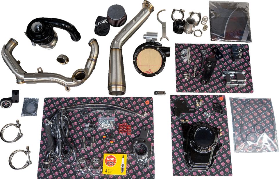Tornado Turbo Performance Kit - Black with Brushed Stainless Steel Exhaust