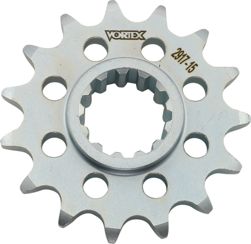 Front Sprocket - Silver - 15-Tooth - Lutzka's Garage