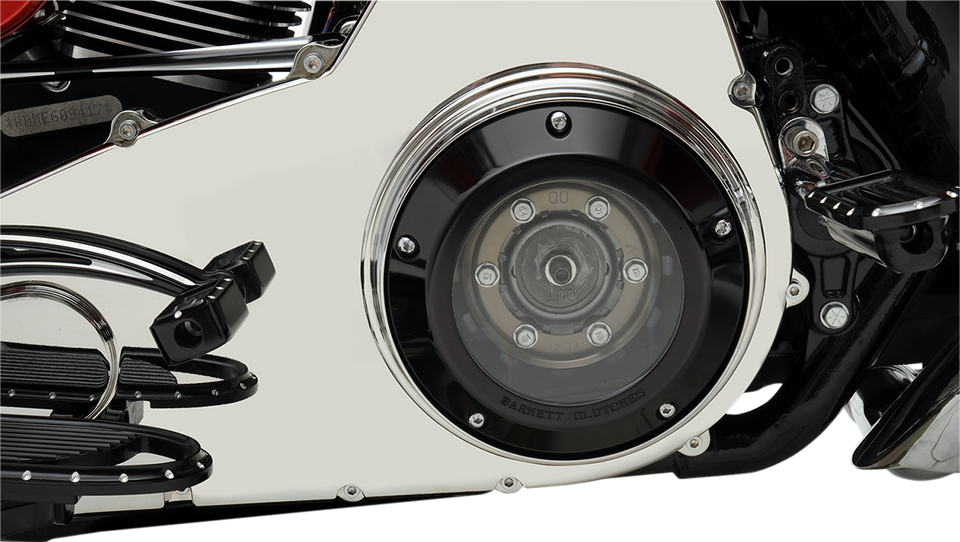 Derby Cover - Black/Clear - 07-18 Big Twin