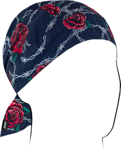 Flydanna Cotton Headwrap - Barbed Wire Roses