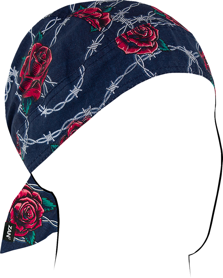 Flydanna Cotton Headwrap - Barbed Wire Roses