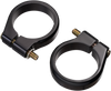 Fork Tube Signal Clamps - 49 mm - Black - Lutzka's Garage