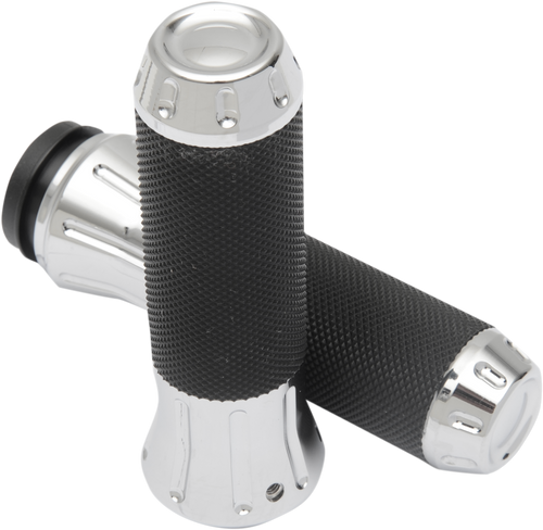 Grips - Custom - TBW - Chrome - Lutzka's Garage