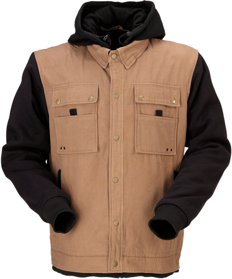 Jayrod Jacket - Tan/Black - Small - Lutzka's Garage