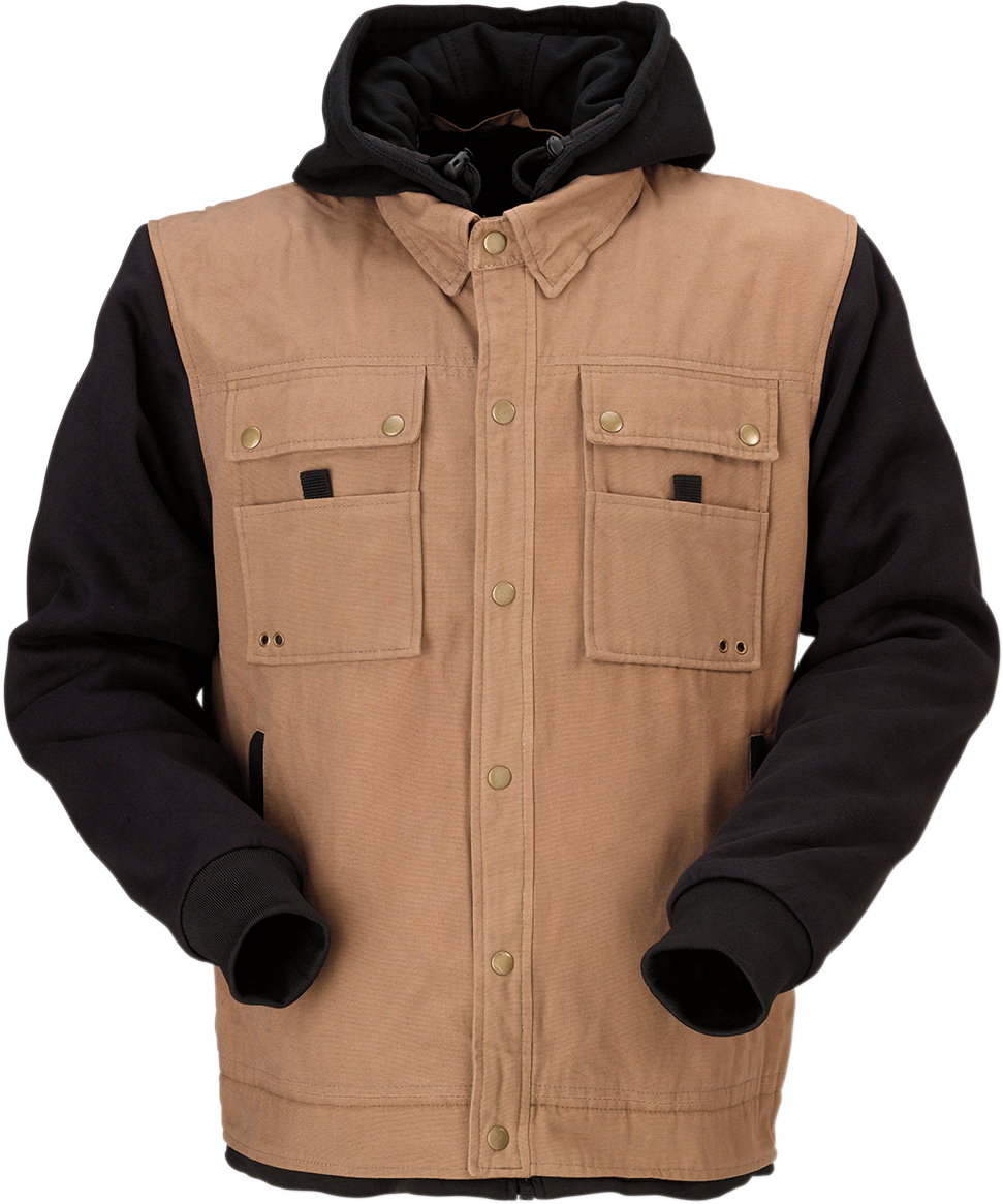 Jayrod Jacket - Tan/Black - Small - Lutzka's Garage