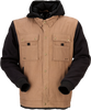 Jayrod Jacket - Tan/Black - Small - Lutzka's Garage