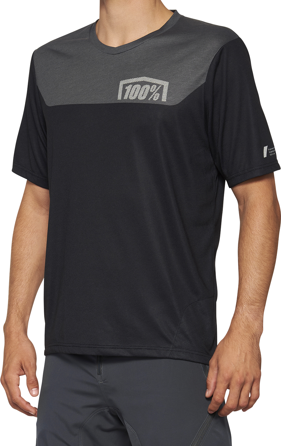 Airmatic Jersey - Short-Sleeve - Black/Charcoal - Small - Lutzka's Garage