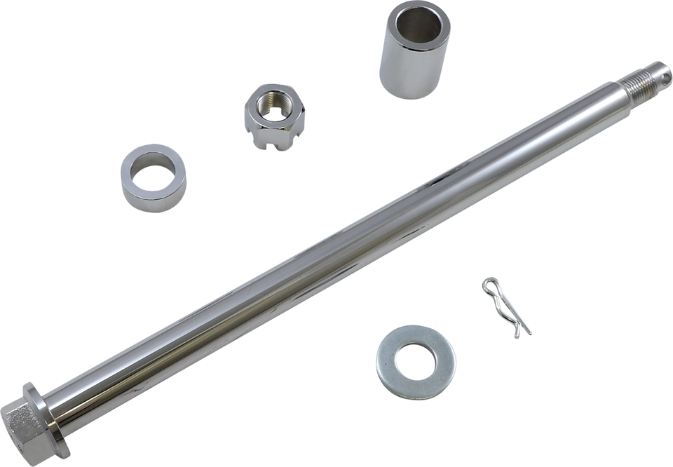 Axle Kit - Rear - Chrome - 00-01 FLT - Lutzka's Garage