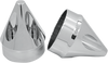 Front Axle Nut Cover - Chrome - Spike - 1" - Lutzka's Garage