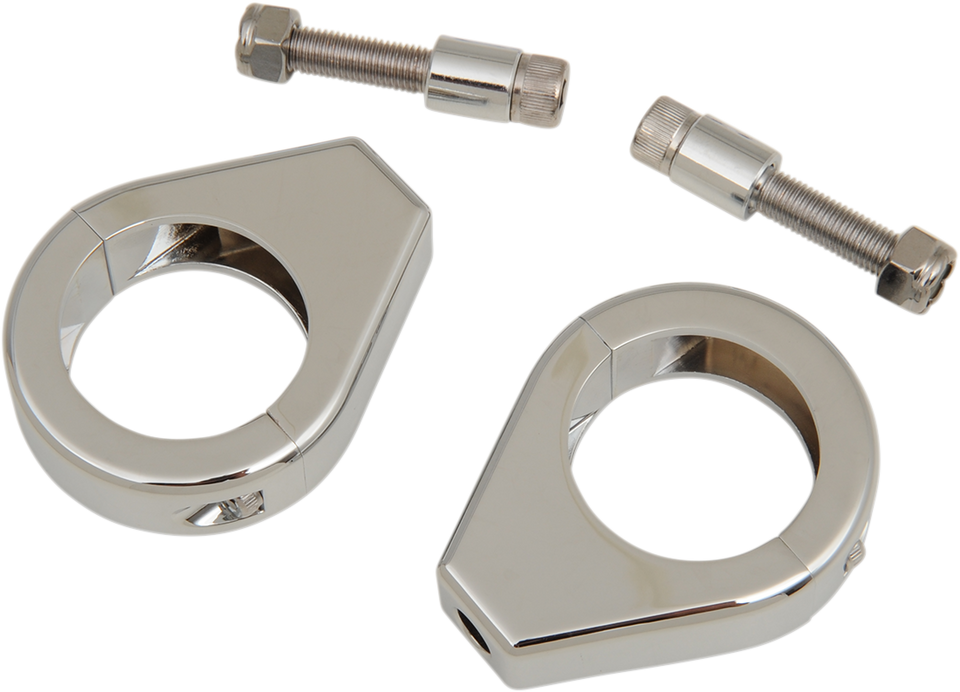 Turn Signal - Clamp - 39mm - Chrome - Lutzka's Garage