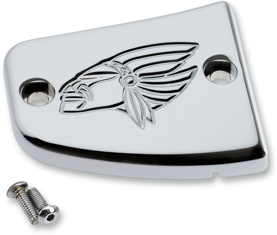 Master Cylinder Cover - Warrior - Chrome - Lutzka's Garage