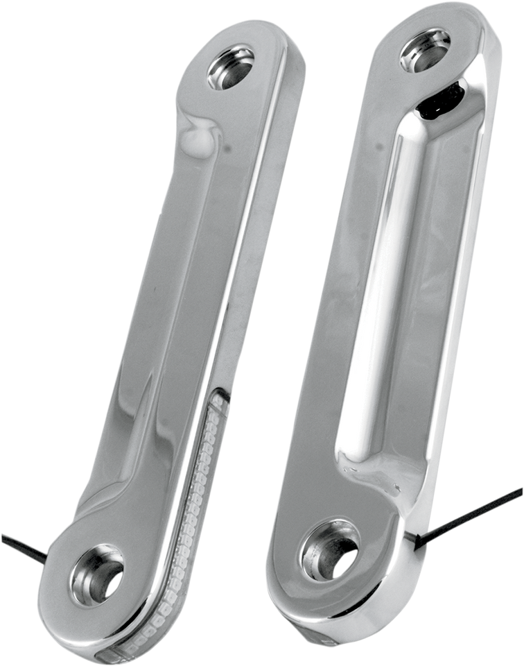 LED Front Signal Light - FLHX - Chrome/Clear - Lutzka's Garage