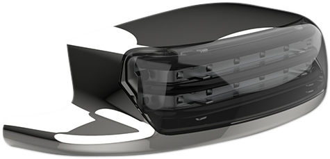 Fender Tip Light - Smoke Lens - Chrome - Lutzka's Garage