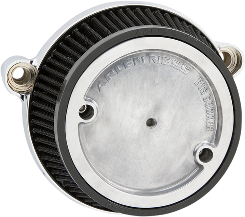 Air Cleaner with Backplate - Chrome - M8 - Lutzka's Garage