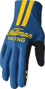 Mainstay Gloves - Roosted - Navy/Lemon - XS - Lutzka's Garage
