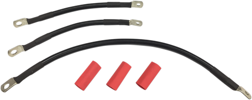 Black Battery Cable Set - 91-93 Dyna