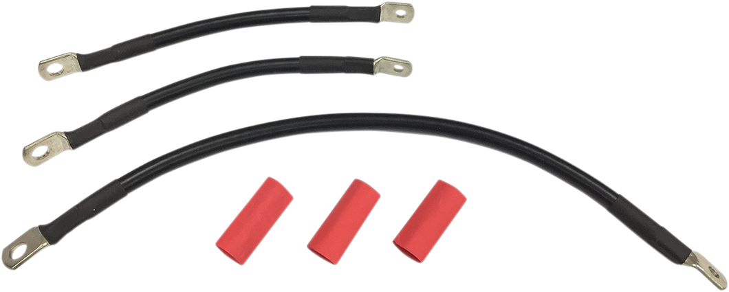 Black Battery Cable Set - 91-93 Dyna
