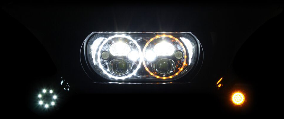 Headlight 15-21 FLTR - Chrome - Lutzka's Garage