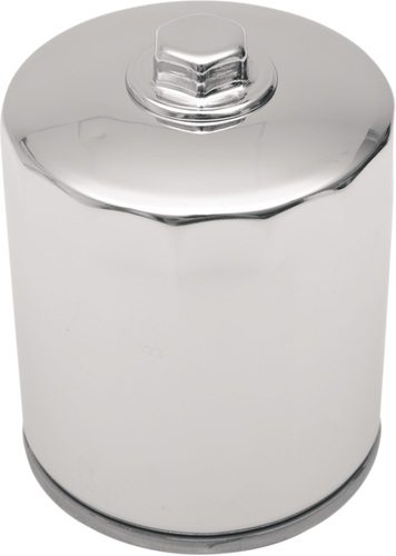 Magnetic Ring Oil Filter with Nut - Chrome - 3-1/4