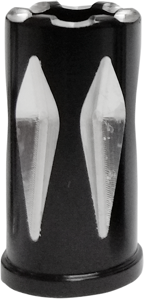 Valve Stem Cap - Rival - Black - Anodized - Lutzka's Garage