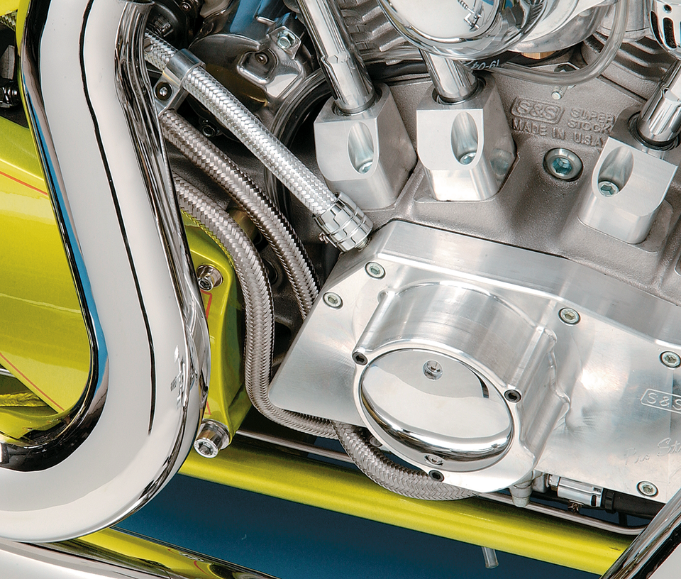 Braided Oil/Fuel Line - Stainless Steel - 3/8" - 6 - Lutzka's Garage