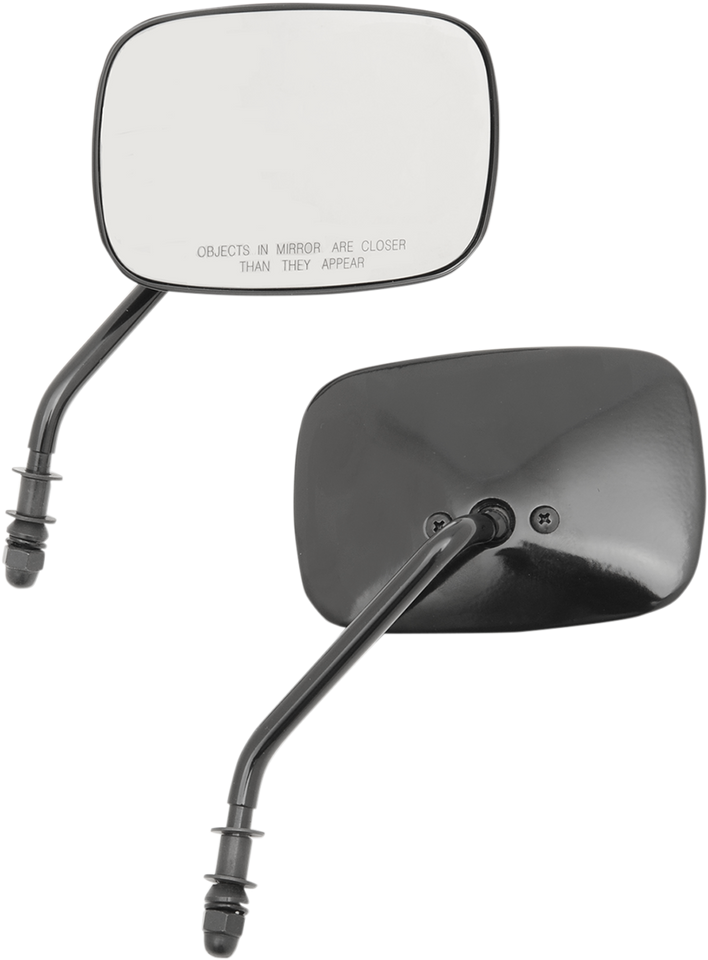 Rectangle Mirrors - Short -Black