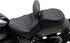 Recessed Passenger Seat - Black - Diamond Stitch - Chief 22-23 - Lutzka's Garage
