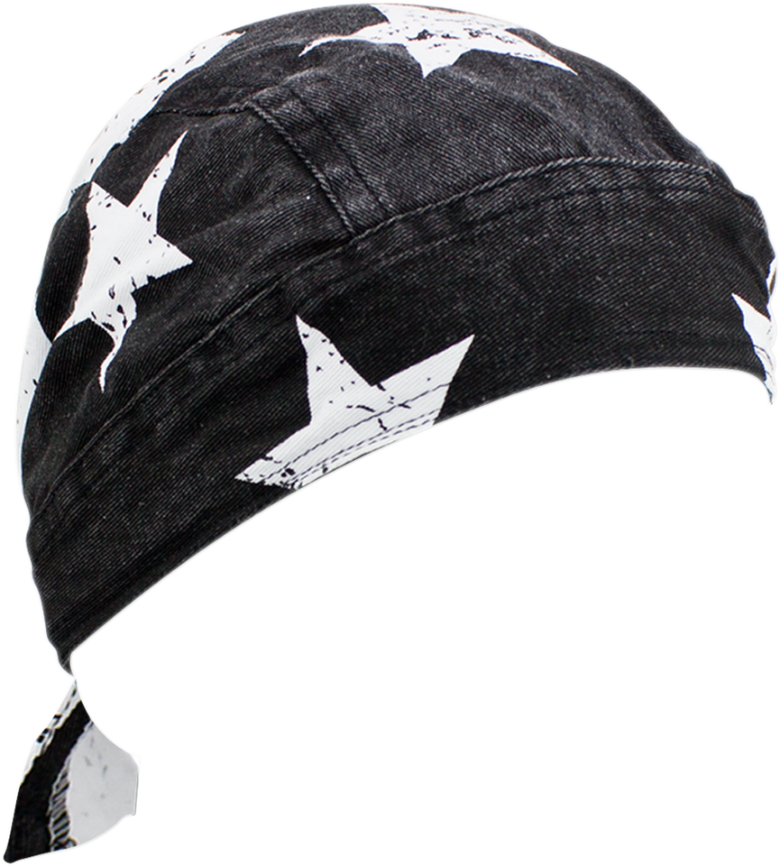 Road Hog Flydanna® Headwrap - Black/White Flag - Lutzka's Garage