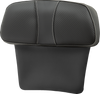 Chopped Tour Pak Backrest Pad - Dominator - Black w/ Carbon Fiber Inset - FLT/FLH 14-23