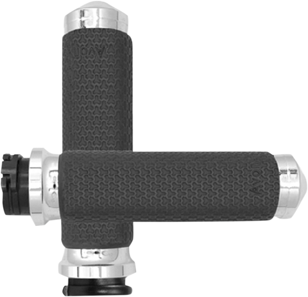 Grips - Memory Foam - Small - Chrome - Lutzka's Garage