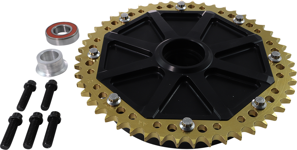 Cush Drive Carrier - Black/Gold - 51 Tooth - Lutzka's Garage