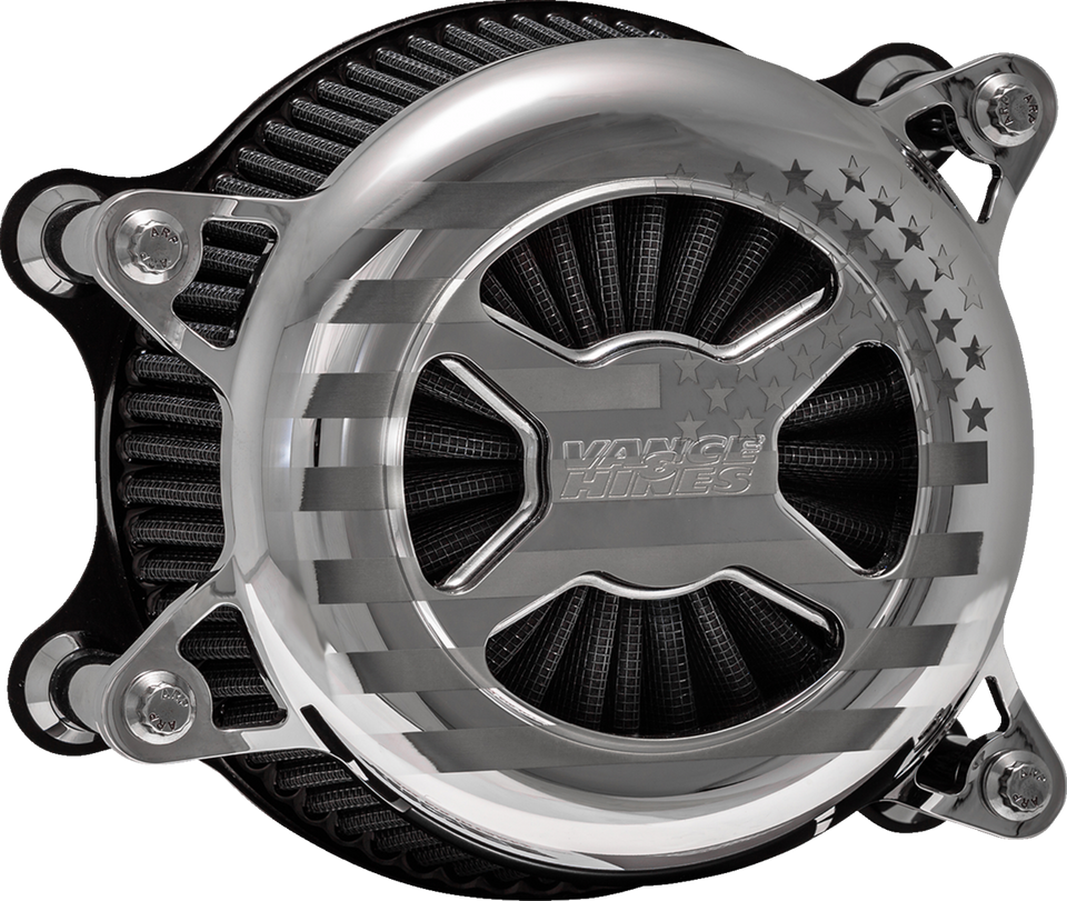 VO2 America Air Cleaner - Chrome - Twin Cam - Lutzka's Garage