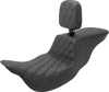 Tour Step Up Seat - Rider Backrest - Rider Lattice Stitch  - FL 08-22