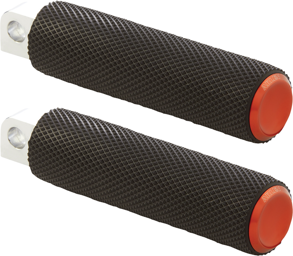 Knurled Footpeg - Orange - Lutzka's Garage