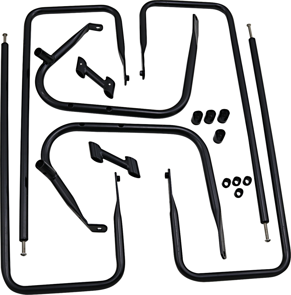 Saddlebag Rail - Black - FLT - 09 - 13 - Lutzka's Garage