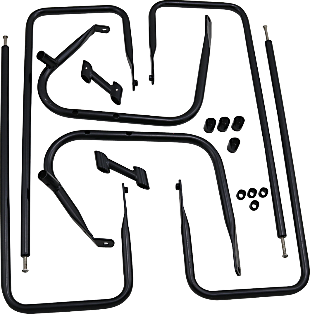 Saddlebag Rail - Black - FLT - 09 - 13 - Lutzka's Garage