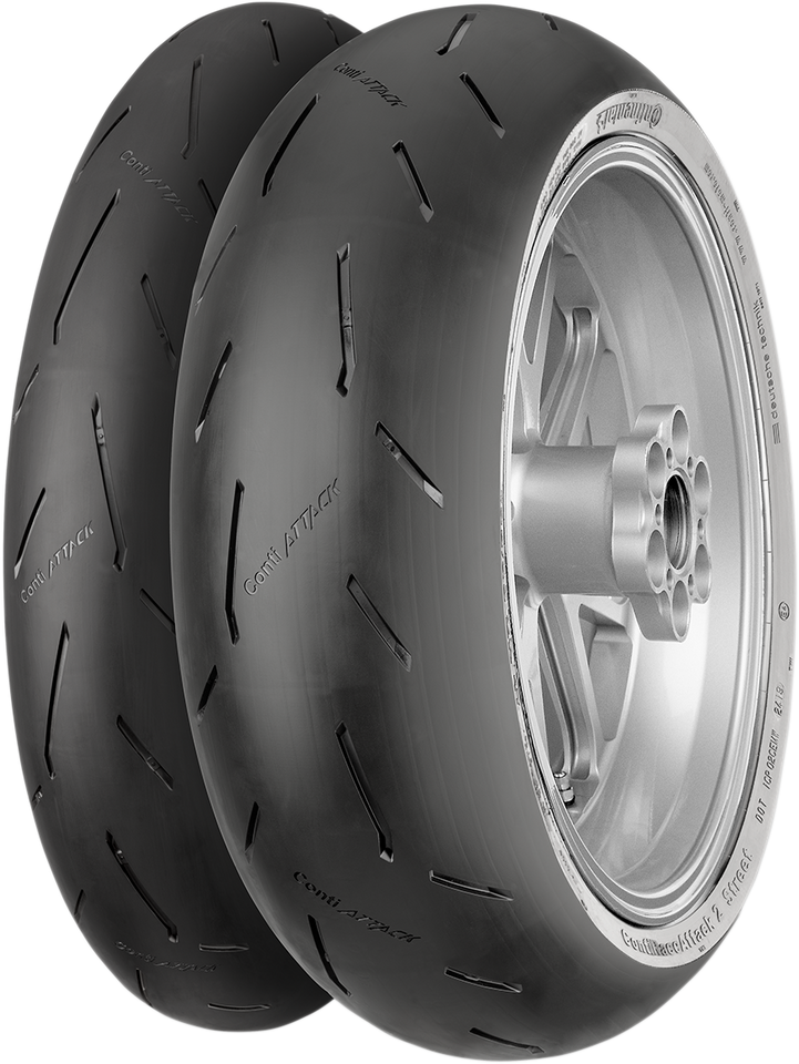 Tire - ContiRaceAttack 2 Street - Front - 120/70ZR17 - (58W)