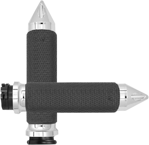 Grips - Memory Foam - Small - Spike - Chrome - Lutzka's Garage