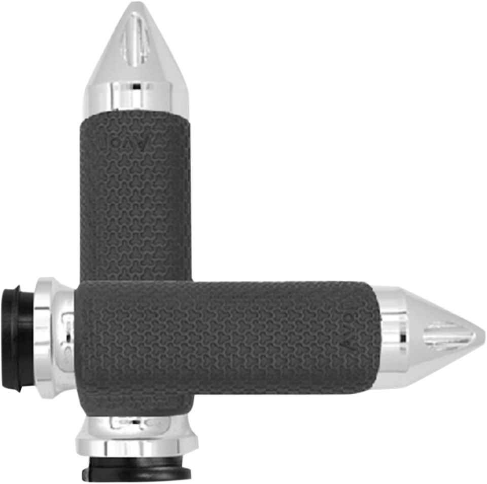 Grips - Memory Foam - Large - Spike - TBW - Chrome - Lutzka's Garage