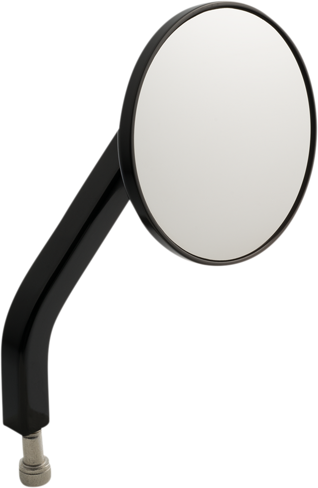 No. 7 Solid 3-1/4" Round Mirror - Black - Right - Lutzka's Garage