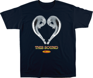 Love Sound T-Shirt - Navy - Small - Lutzka's Garage