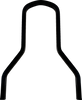 Square Sissy Bar - Black - 10.14"H x 8.75W - Lutzka's Garage